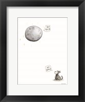 Framed Wolf and the Moon