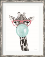 Framed Bubble Gum Giraffe