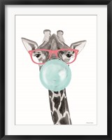 Framed Bubble Gum Giraffe