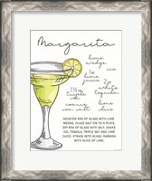 Framed Margarita Recipe