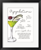 Framed Appletini Recipe
