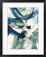 Spontaneous II Sapphire Framed Print