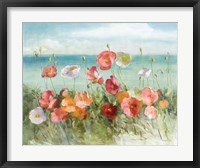 Framed Coastal Poppies Light.