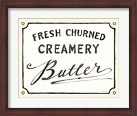 Framed Creamery Butter