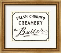 Framed Creamery Butter