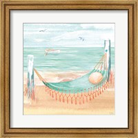 Framed 'Ocean Breeze VI' border=