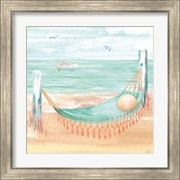 Framed 'Ocean Breeze VI' border=