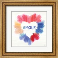 Framed Rainbow Love II Amour