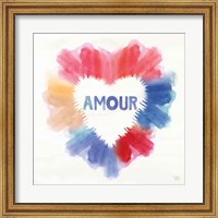 Framed Rainbow Love II Amour