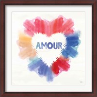 Framed Rainbow Love II Amour