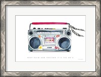 Framed Boombox Love