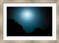Framed Blue Moon Desert
