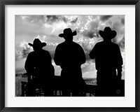 Framed Three Cowboys