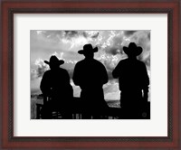 Framed Three Cowboys