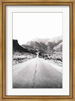 Framed Road to Old West BW