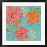 Mod Floral II No Lines Framed Print