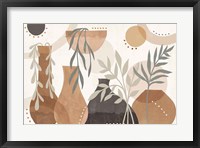 Framed Botanical Form I Neutral