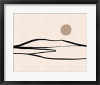 Framed 'Linear Landscape No. 2' border=