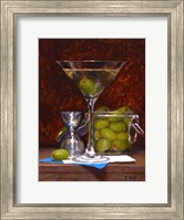 Framed Dirty Martini