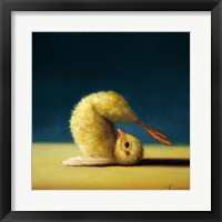 Framed 'Yoga Chick Plow Pose' border=