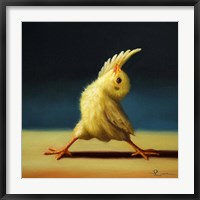 Framed Yoga Chick Reverse Warrior