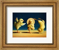 Framed Yoga Chicks Three