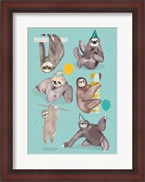 Framed Party With Sloths