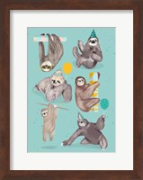 Framed Party With Sloths