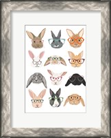 Framed Rabbits in Glasses