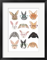 Framed Rabbits in Glasses