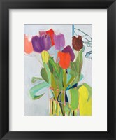 Framed Tulips and Two Cars