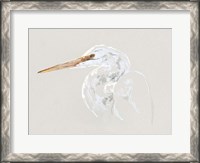 Framed Bright Egret Sketch II