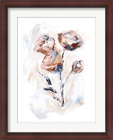 Framed Abstract Rose Bouquet II