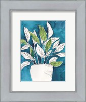 Framed Green Leaves in Pots II