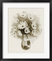 Framed Daisy Bouquet Sketch III