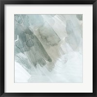 Snow and Sediment I Framed Print