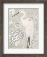 Framed Driftwood Heron II