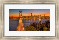 Framed Bay Bridge and Evening Commute