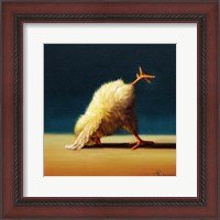 Framed Yoga Chick Downward Dog Split