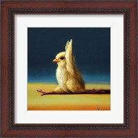 Framed Yoga Chick Monkey Pose