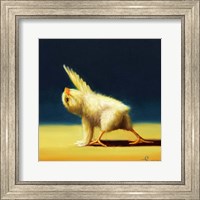 Framed Yoga Chick Revolved Side Angle