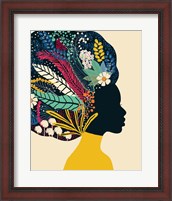 Framed Afro Woman In Yellow