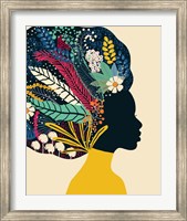 Framed Afro Woman In Yellow