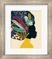 Framed Afro Woman In Yellow