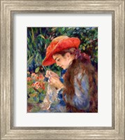 Framed Marie-Therese Durand-Ruel Sewing, 1882