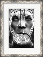 Framed Tribal Beauty - Ethiopia, Mursi People