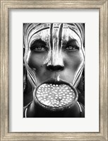 Framed Tribal Beauty - Ethiopia, Mursi People