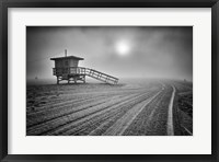 Framed Fog on the Beach - Santa Monica, California