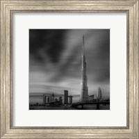 Framed Dubai Downtown Cityscape, Dubai, UAE