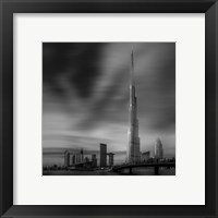 Framed Dubai Downtown Cityscape, Dubai, UAE